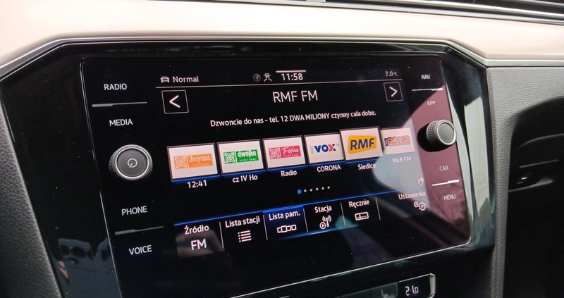 Volkswagen Passat cena 95900 przebieg: 144399, rok produkcji 2019 z Opoczno małe 781